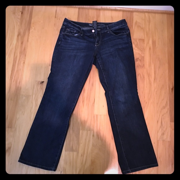 Mossimo denim low rise bootcut jeans -dark wash