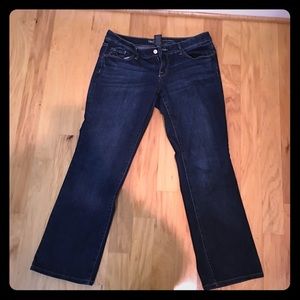 Mossimo denim low rise bootcut jeans -dark wash