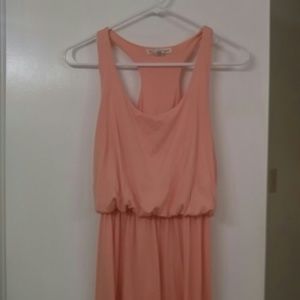 Peach maxi dress