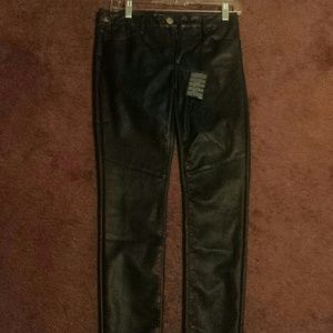 BLACK LEATHER LIKE PANTS BRAND NEW