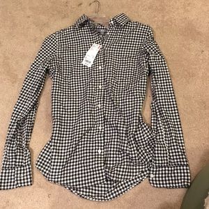 Black and white checkered flannel