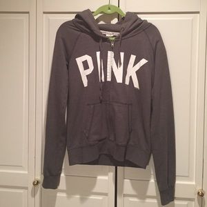 VS PINK gray hoodie