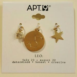 3 piece zodiac charm set LEO