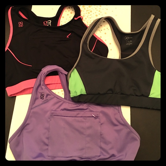 Set of 3 sports bras- large