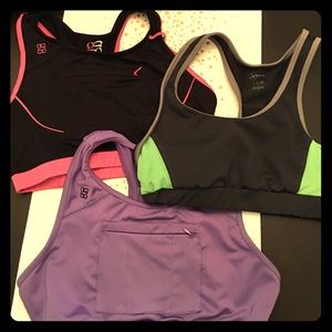 Set of 3 sports bras- large