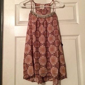 Floral Pink/Brown Long Shirt