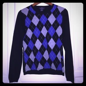 Brooks Brothers argyle sweater, medium
