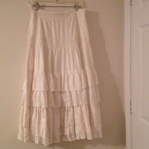 Miss Me white tee length skirt