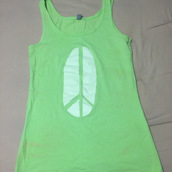 Yoga inspired tank in green