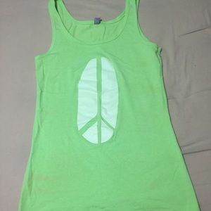 Yoga inspired tank in green