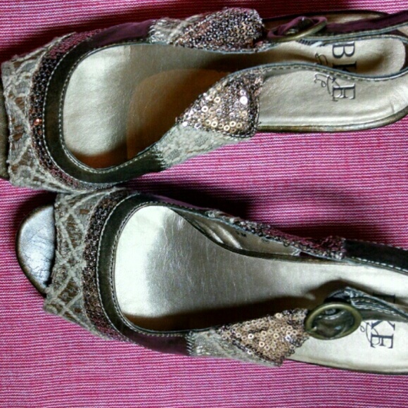 BKE Sole peep toe slingback wedge - Picture 4 of 4