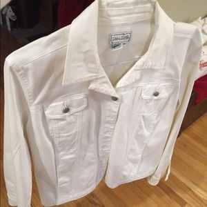 White denim jacket.