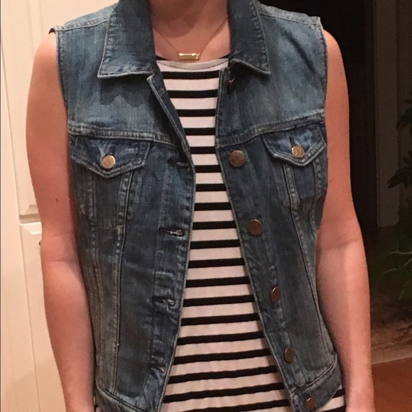J. Crew Indigo Denim Vest