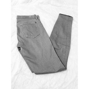 7 for all Mankind Grey Skinny Jeans