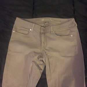 American Eagle size 12 regular tan skinny jeans
