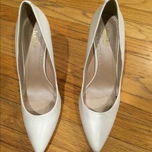 Charles & David white pumps.