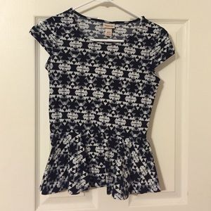 A peplum top