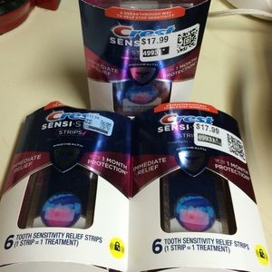 Brand new crest sensi strips 3 packs unopened