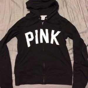 Vs pink zip hoodie