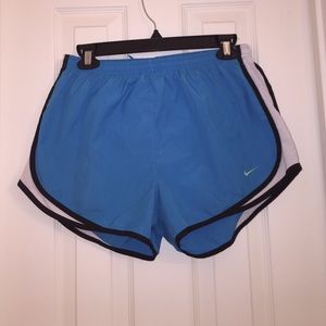 Blue nike running shorts