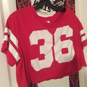 Jersey Crop Top 🏈