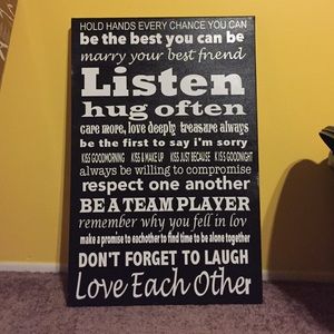 Canvas poster