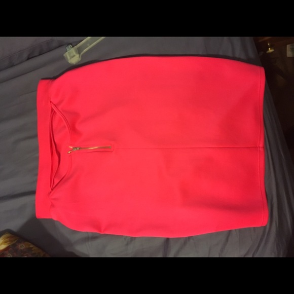 Neon pink skirt