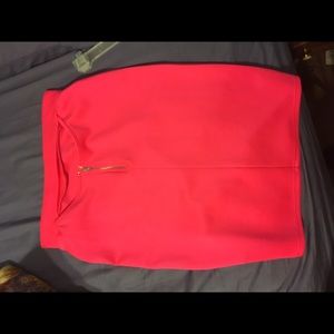 Neon pink skirt