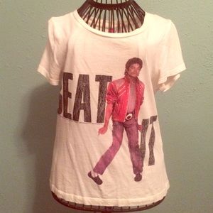Michael Jackson "beat it" crop top