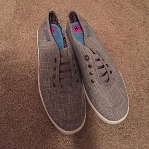 Gray van type shoes