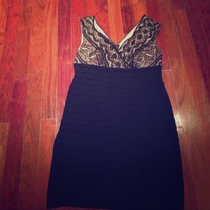Sexy black dress by Adrianna Papell (plus size)