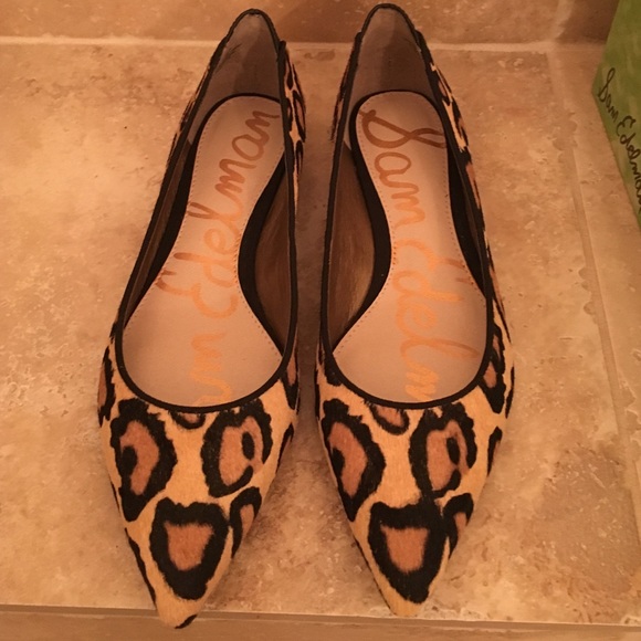 Sam Edelman Shoes - New Sam Edelman Rae Leopard Calfhair flat