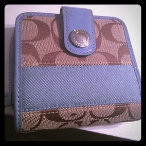 Light blue coach wallet