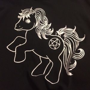 nikki lipstick "my mental pony" sweatshirt