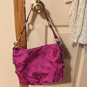 Coach shoulder bag pink