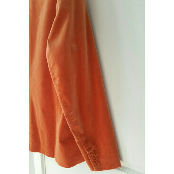 SOLD Orange Velvet Jacket Jones New York Signature - Picture 1 of 3