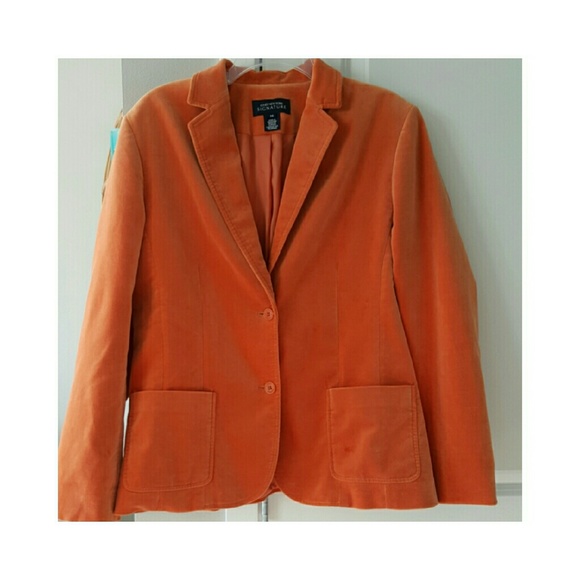 SOLD Orange Velvet Jacket Jones New York Signature - Picture 2 of 3