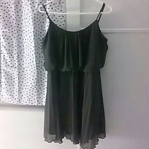 Green Greek style dress.