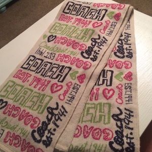 Authentic wool Coach scarf