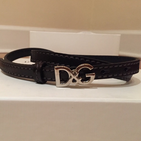 Dolce and Gabbana skinny pant belt 80cm/32in black