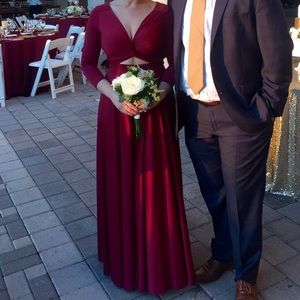 Henkaa Iris Maxi Convertible Dress - Wine