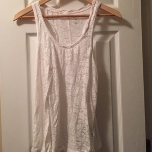 White athletic shirt