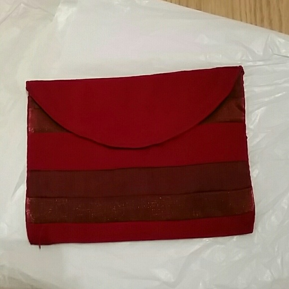 Small red clutch