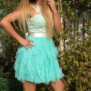 Blue/Teal sparkly Dress