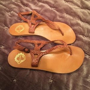 Camel Leather sandals