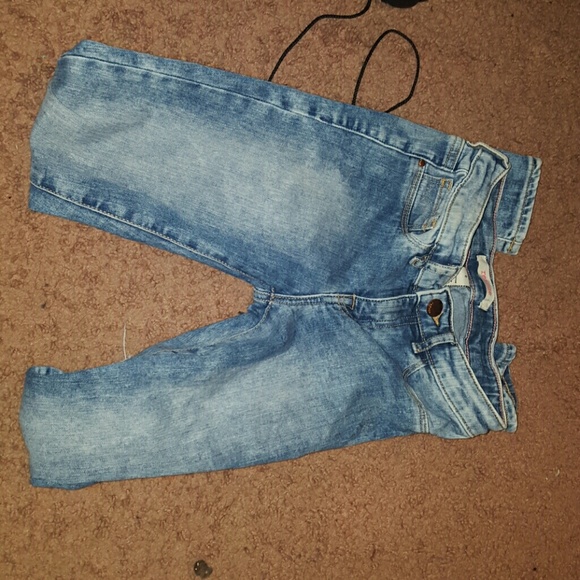 Acid wash skin tight jeggings
