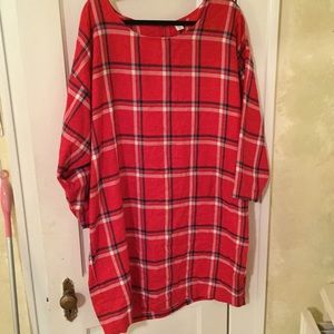 Plaid Sheath Dress