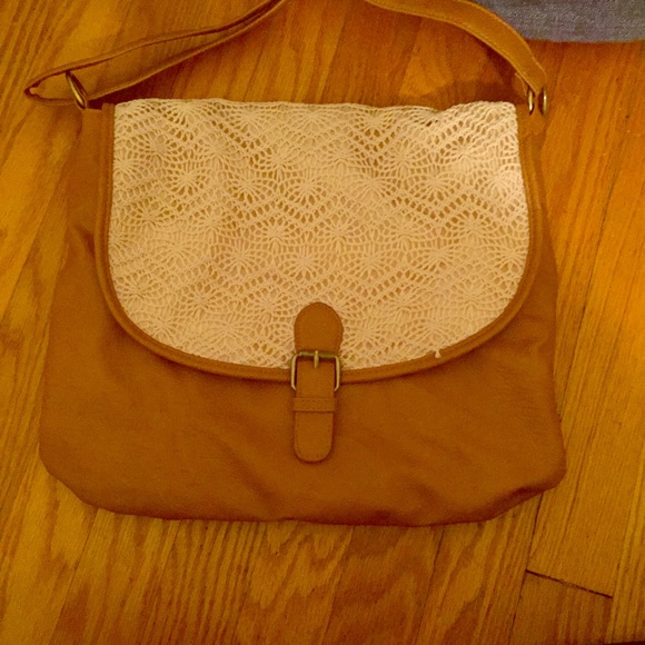 Faux Leather Satchel