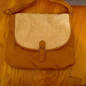 Faux Leather Satchel