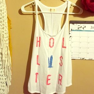 🇺🇸White Hollister Racerback Tank